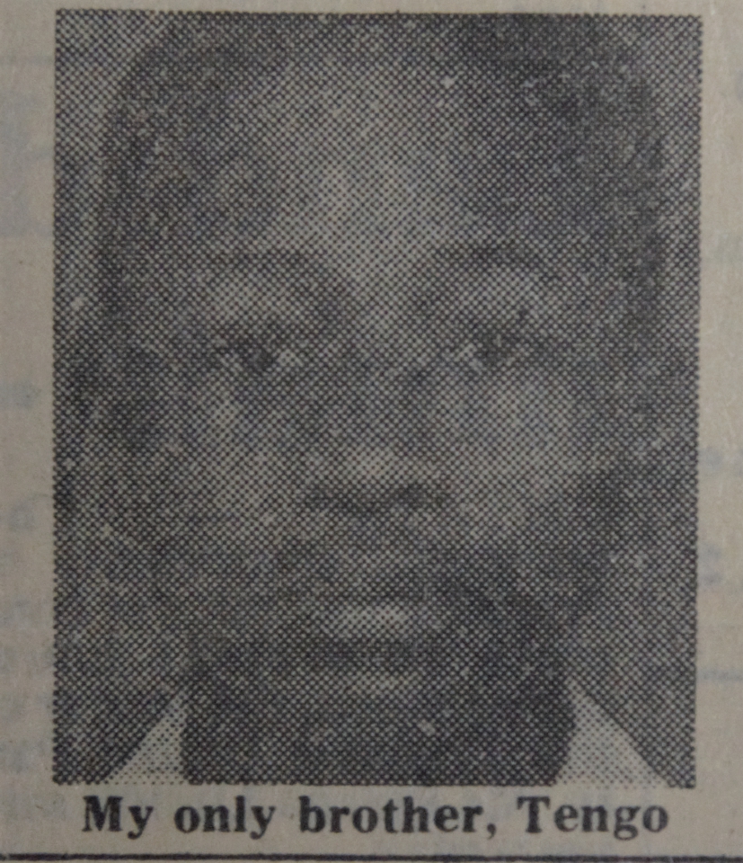Picture of Noni’s brother, Tengo Jabavu. <em>Daily Dispatch</em>, Wednesday, March 16, 1977. Rhodes University / Cory Library.