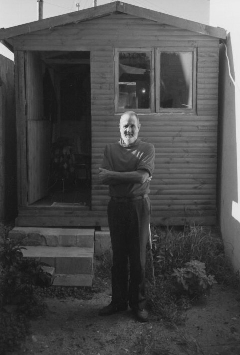 Afrika at his wendy house in the Bo-Kaap, which he bought after winning the Sanlam Literary Award in 2000.